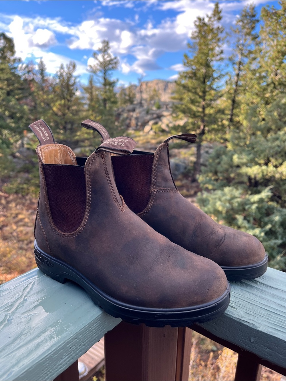 Blundstone Women's Classics #585 Chelsea Boots in Rustic Brown Sz AU 4.5 = US W
